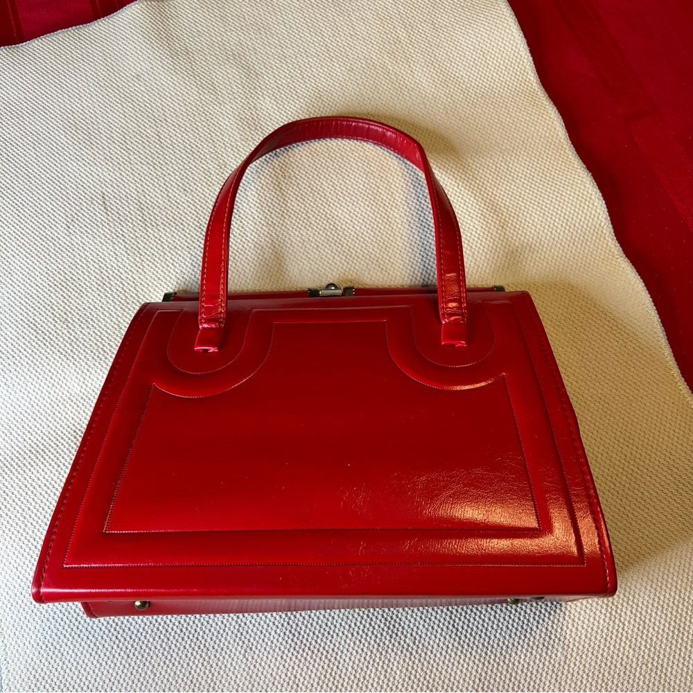 Vintage red  JR Florida handbag 70’s